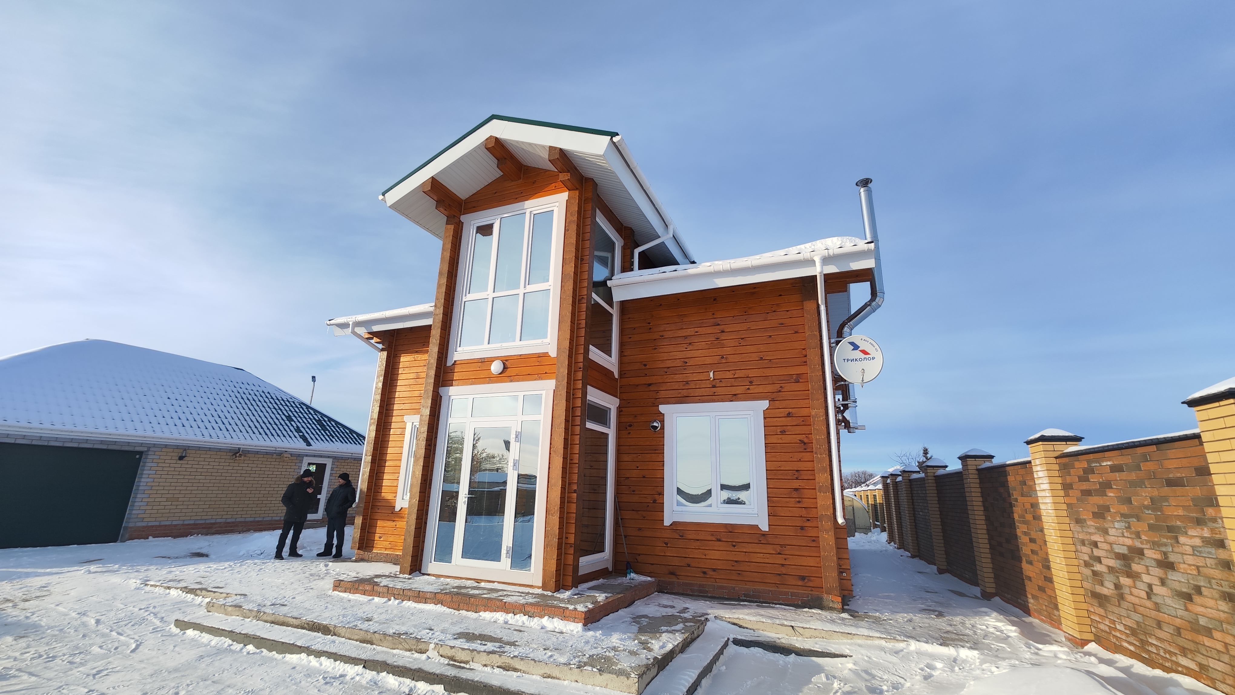 Дом из профилированного бруса, общая площадь дома 168 кв. м.